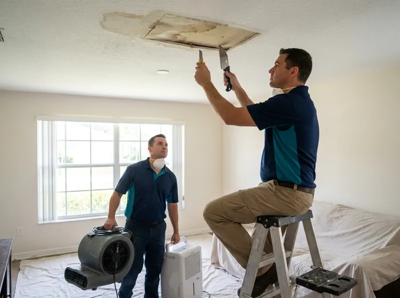 Ceiling & Drywall Water Damage Repair in Tampa, FL