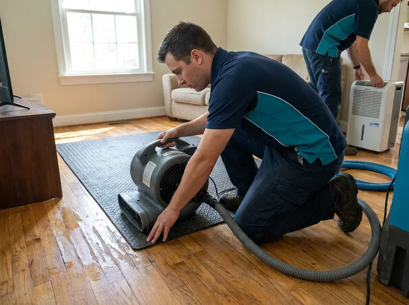Hardwood & Laminate Floor Water Drying in Tampa, FL